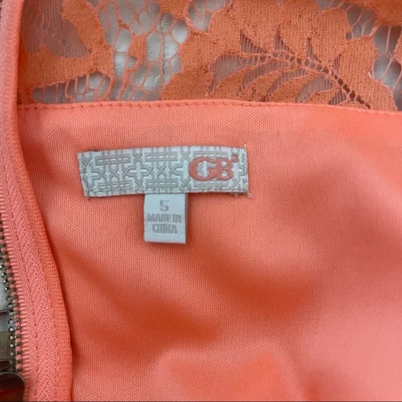 GB Lace Peplum Dress Size 5 - Picture 3 of 3